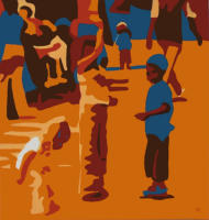 Boulevard 2, 2008, Acryl auf Leinwand, 50x50cm