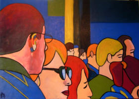 o.T., 2007, Acryl auf Leinwand, 100x70cm