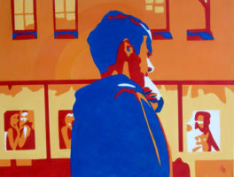 Kommunikation, 2008, Acryl auf Leinwand, 80x60cm