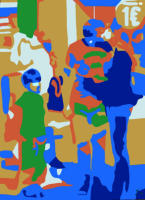 Boulevard 3, 2008, Acryl auf Leinwand, 60x80cm