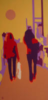 Boulevard 5, 2009, Acryl auf Leinwand, 40x80cm