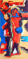 o.T., 2009, Acryl auf Leinwand, 40x80cm