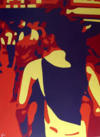 Unterwegs, 2013, Acryl auf Leinwand, 70x100cm