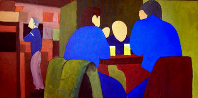 Einschlu, 2006, Acryl auf Leinwand, 100x50cm