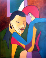 Einblick, 2007, Acryl auf Leinwand, 100x120cm