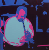 Musik 4, 2009, Acryl auf Leinwand, 50x50cm
