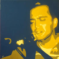 Saz, 2010, Acryl auf Leinwand, 50x50cm