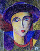 o.T., 2000, lkreide auf Papier, 40x50cm