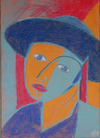 o.T., 2000, Pastellkreide auf Karton, 22x32cm