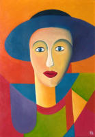 Augenblick 1, 2008, Acryl auf Leinwand, 50x70cm