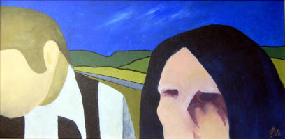 Niemandsland, 2006, Acryl auf Leinwand, 100x50cm