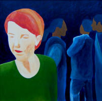 Ausschluss, 2007, Acryl auf Leinwand, 80x80cm