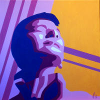 Abbild 2, 2007, Acryl auf Leinwand, 50x50cm