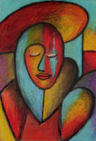 o.T., 2005, lkreide auf Karton, 35x50cm