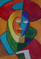 o.T., 2005, lkreide auf Karton, 35x50cm