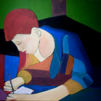 Versenkung, 2007, Acryl auf Leinwand, 80x80cm