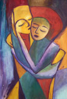 o.T., 2000, Acryl auf Leinwand, 40x60cm