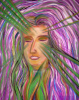 o.T., 1995, Pastellkreide auf Papier, 40x60cm