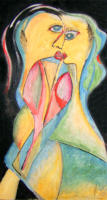 o.T., 1996, Mischtechnik, 49x88cm