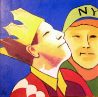 Gefolgschaft, 2006, Acryl auf Leinwand, 50x50cm
