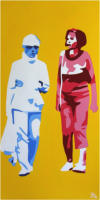 Zwischenzeit, 2009, Acryl auf Leinwand, 40x80cm