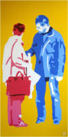 Bedrngnis, 2009, Acryl auf Leinwand, 50x100cm
