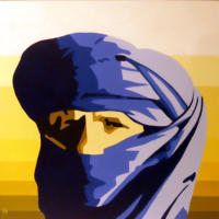 Tuareg, 2009, Acryl auf Leinwand, 80x80cm