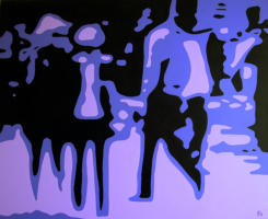 Nacht 2, 2009, Acryl auf Leinwand, 100x80cm