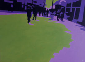 Manvrieren, 2013, Acryl auf Leinwand, 70x50cm