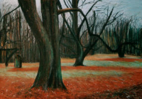 Landschaft 1, lpastell auf Karton, 50x70cm